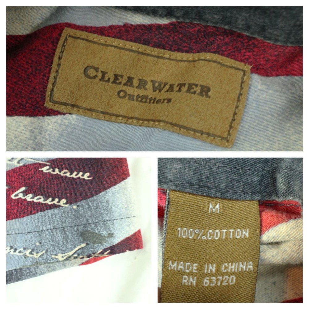 Gentlemen Button Down Shirt Size M Clear Water NYC - Picture 5 of 6